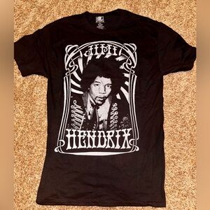 Jimi Hendrix Black Graphic T-Shirt